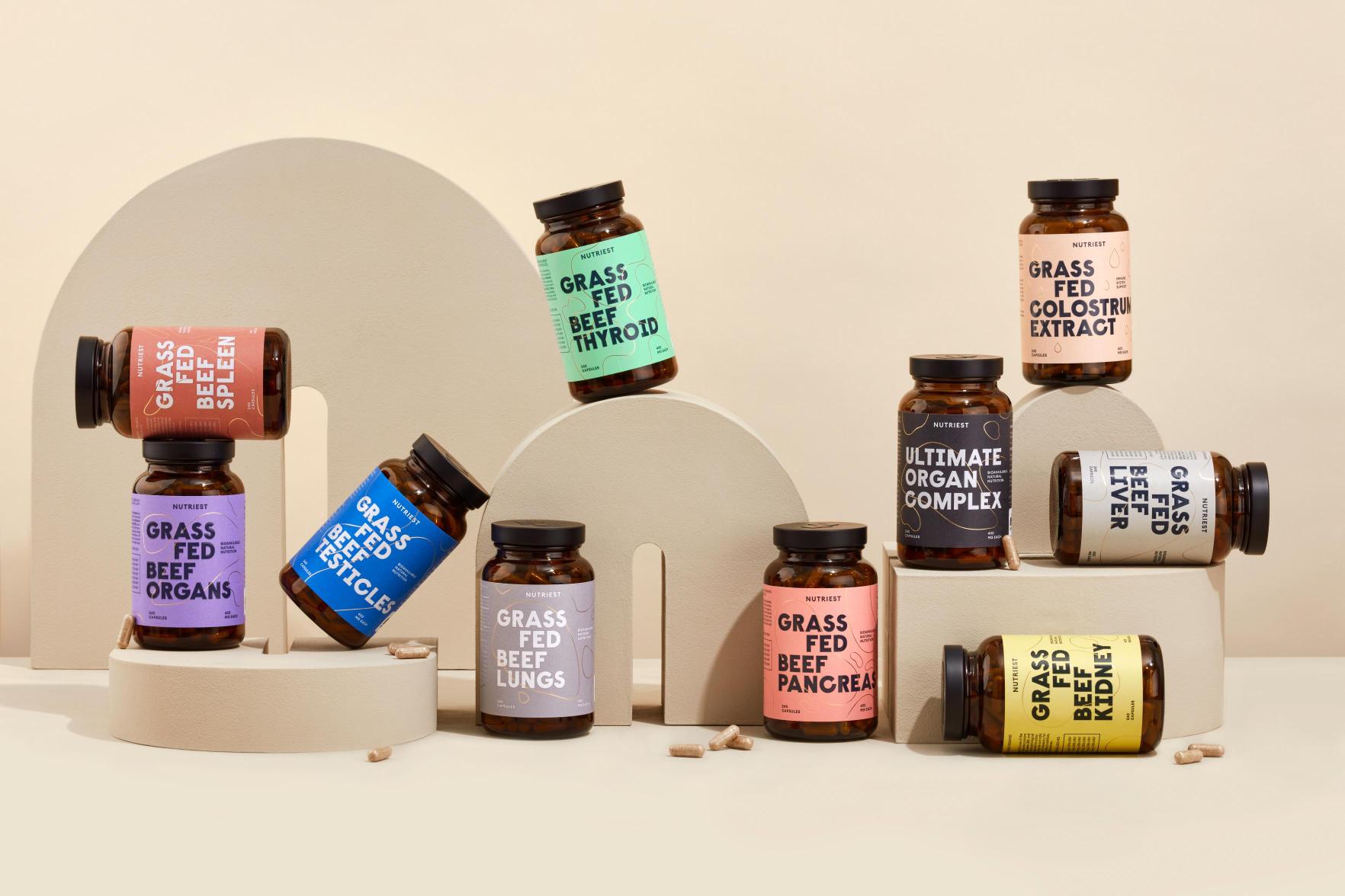 Nutriest grass-fed beef organ supplements